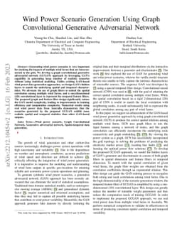 Wind Power Scenario Generation Using Graph Convolutional Generative
  Adversarial Network