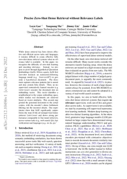 Precise Zero-Shot Dense Retrieval without Relevance Labels