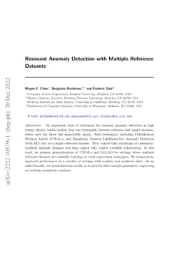 Resonant Anomaly Detection with Multiple Reference Datasets