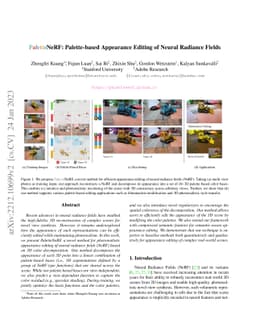 PaletteNeRF: Palette-based Appearance Editing of Neural Radiance Fields