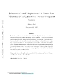 Inference for Model Misspecification in Interest Rate Term Structure
  using Functional Principal Component Analysis