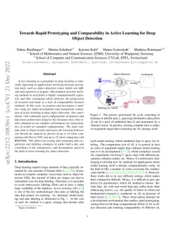 Towards Rapid Prototyping and Comparability in Active Learning for Deep
  Object Detection