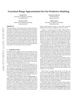 Consistent Range Approximation for Fair Predictive Modeling