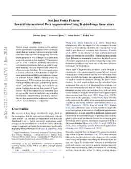 Not Just Pretty Pictures: Toward Interventional Data Augmentation Using
  Text-to-Image Generators