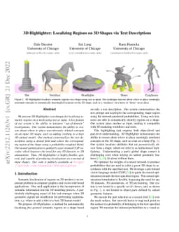 3D Highlighter: Localizing Regions on 3D Shapes via Text Descriptions