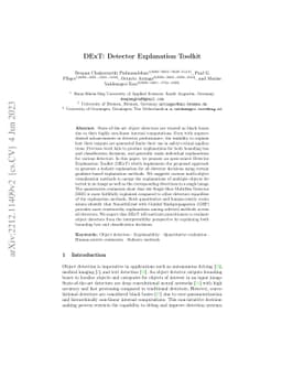 DExT: Detector Explanation Toolkit