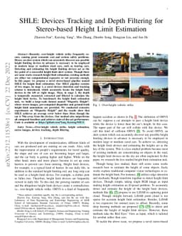 SHLE: Devices Tracking and Depth Filtering for Stereo-based Height Limit
  Estimation