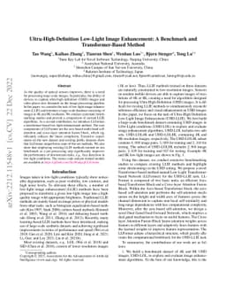 Ultra-High-Definition Low-Light Image Enhancement: A Benchmark and
  Transformer-Based Method