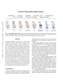 GeoCode: Interpretable Shape Programs