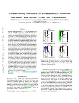 TransPath: Learning Heuristics For Grid-Based Pathfinding via
  Transformers