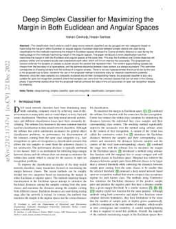Deep Simplex Classifier for Maximizing the Margin in Both Euclidean and
  Angular Spaces
