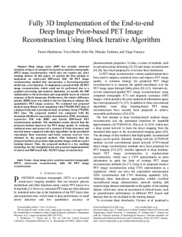 Fully 3D Implementation of the End-to-end Deep Image Prior-based PET
  Image Reconstruction Using Block Iterative Algorithm