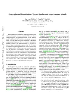 Hyperspherical Quantization: Toward Smaller and More Accurate Models