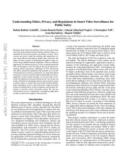 Understanding Ethics, Privacy, and Regulations in Smart Video
  Surveillance for Public Safety