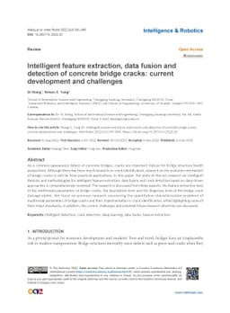 Intelligent Feature Extraction, Data Fusion and Detection of Concrete
  Bridge Cracks: Current Development and Challenges