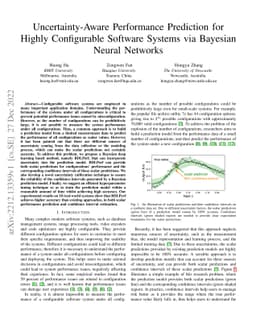 Uncertainty-Aware Performance Prediction for Highly Configurable
  Software Systems via Bayesian Neural Networks