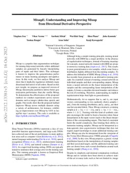 MixupE: Understanding and Improving Mixup from Directional Derivative
  Perspective