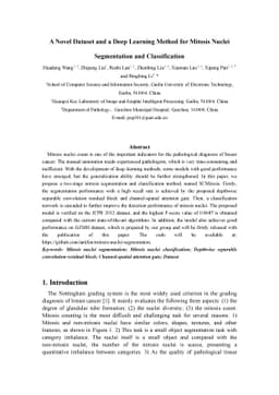 A Novel Dataset and a Deep Learning Method for Mitosis Nuclei
  Segmentation and Classification