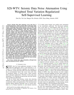 S2S-WTV: Seismic Data Noise Attenuation Using Weighted Total Variation
  Regularized Self-Supervised Learning