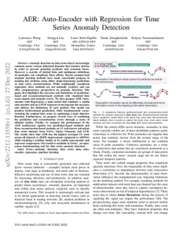 AER: Auto-Encoder with Regression for Time Series Anomaly Detection