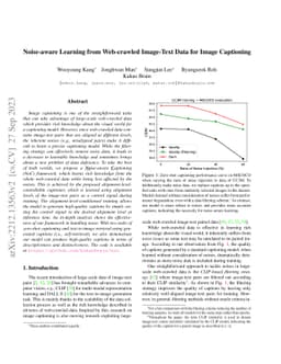 Noise-aware Learning from Web-crawled Image-Text Data for Image
  Captioning