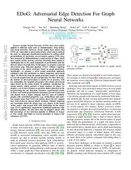 EDoG: Adversarial Edge Detection For Graph Neural Networks