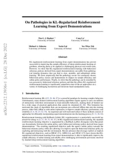 On Pathologies in KL-Regularized Reinforcement Learning from Expert
  Demonstrations