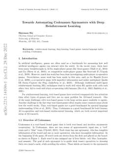 Towards automating Codenames spymasters with deep reinforcement learning