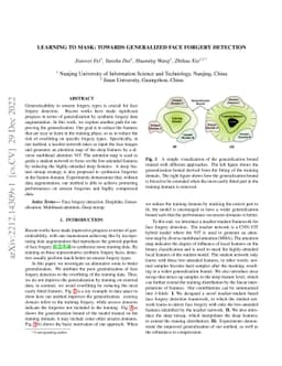 Learning to mask: Towards generalized face forgery detection