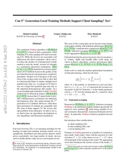 Can 5th Generation Local Training Methods Support Client Sampling? Yes!