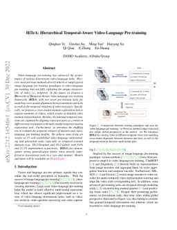 HiTeA: Hierarchical Temporal-Aware Video-Language Pre-training