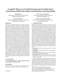 ComplAI: Theory of A Unified Framework for Multi-factor Assessment of
  Black-Box Supervised Machine Learning Models
