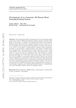 Development of an automatic 3D human head scanning-printing system