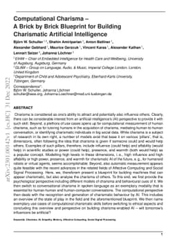 Computational Charisma -- A Brick by Brick Blueprint for Building
  Charismatic Artificial Intelligence