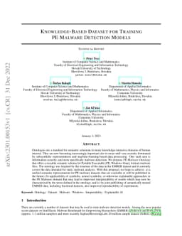 Knowledge-Based Dataset for Training PE Malware Detection Models