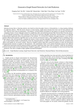 Generative Graph Neural Networks for Link Prediction