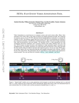 FEVA: Fast Event Video Annotation Tool