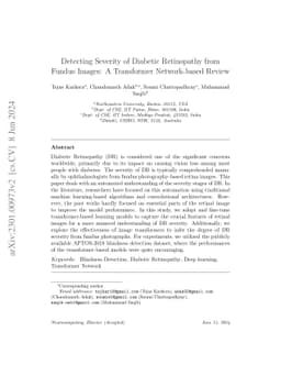 Detecting Severity of Diabetic Retinopathy from Fundus Images: A
  Transformer Network-based Review