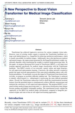 A New Perspective to Boost Vision Transformer for Medical Image
  Classification
