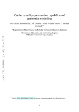 On the causality-preservation capabilities of generative modelling