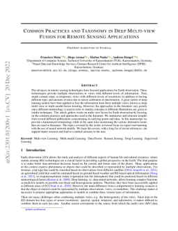 Common Practices and Taxonomy in Deep Multi-view Fusion for Remote
  Sensing Applications