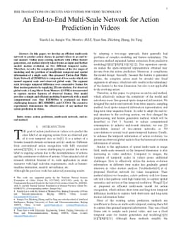 An end-to-end multi-scale network for action prediction in videos