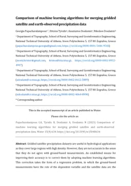 Comparison of machine learning algorithms for merging gridded satellite
  and earth-observed precipitation data
