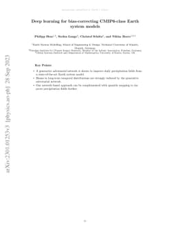 Deep learning for bias-correcting CMIP6-class Earth system models