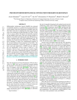 Pseudo-Inverted Bottleneck Convolution for DARTS Search Space