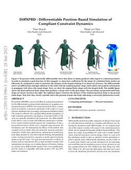 DiffXPBD : Differentiable Position-Based Simulation of Compliant
  Constraint Dynamics