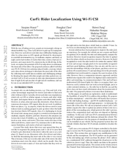 CarFi: Rider Localization Using Wi-Fi CSI