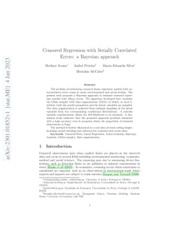 Censored Regression with Serially Correlated Errors: a Bayesian approach