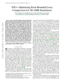 TAC+: Optimizing Error-Bounded Lossy Compression for 3D AMR Simulations