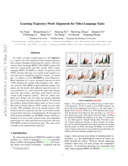 Learning Trajectory-Word Alignments for Video-Language Tasks